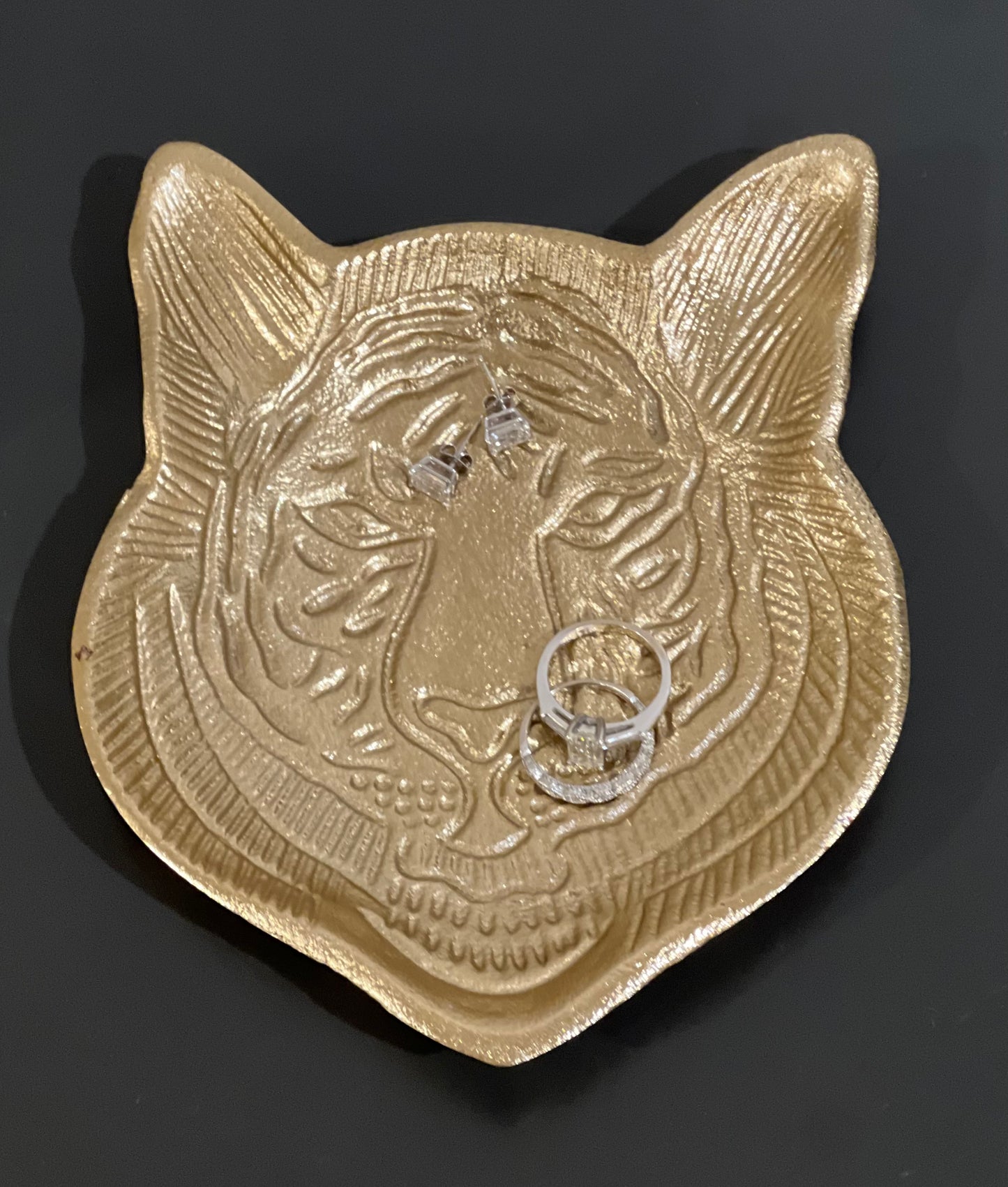 Brass Tiger Ring Dish