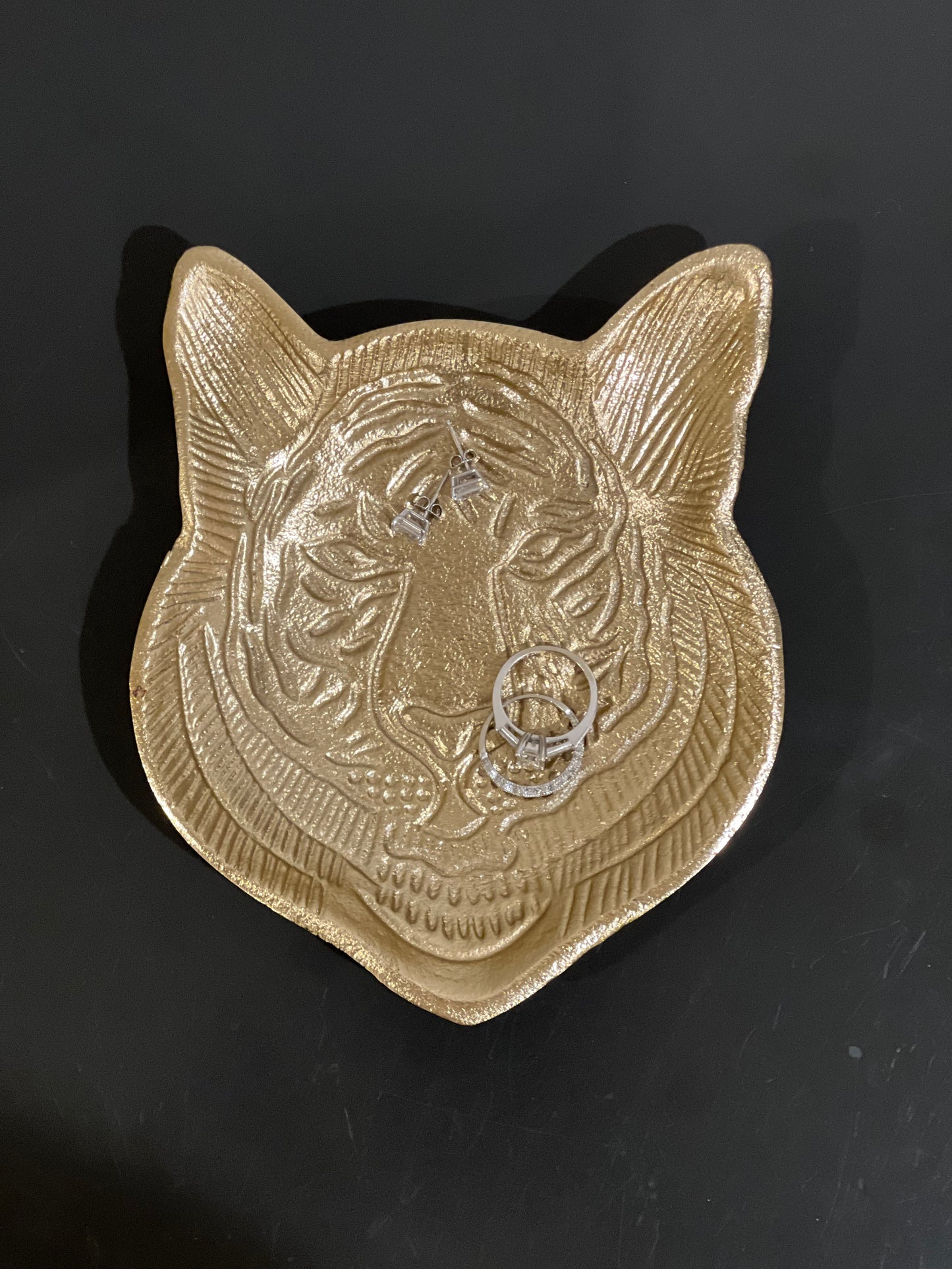 Brass Tiger Ring Dish