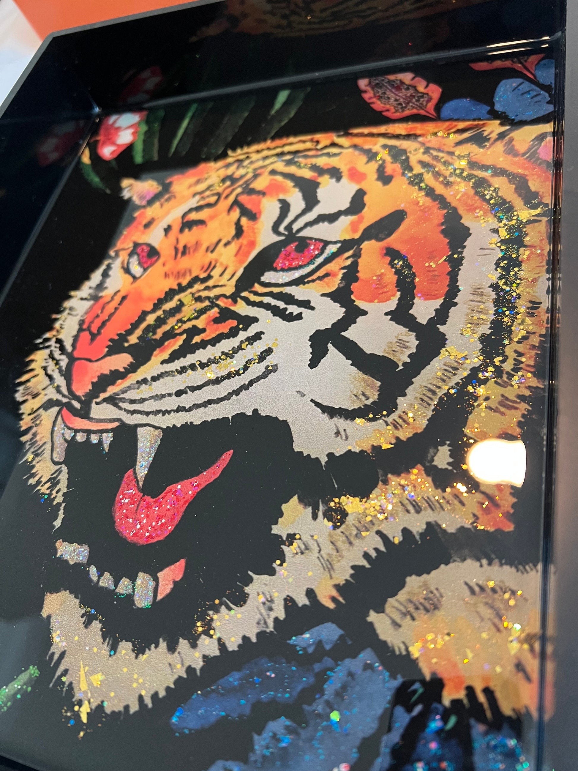 Gucci Tiger wallpaper catchall tray