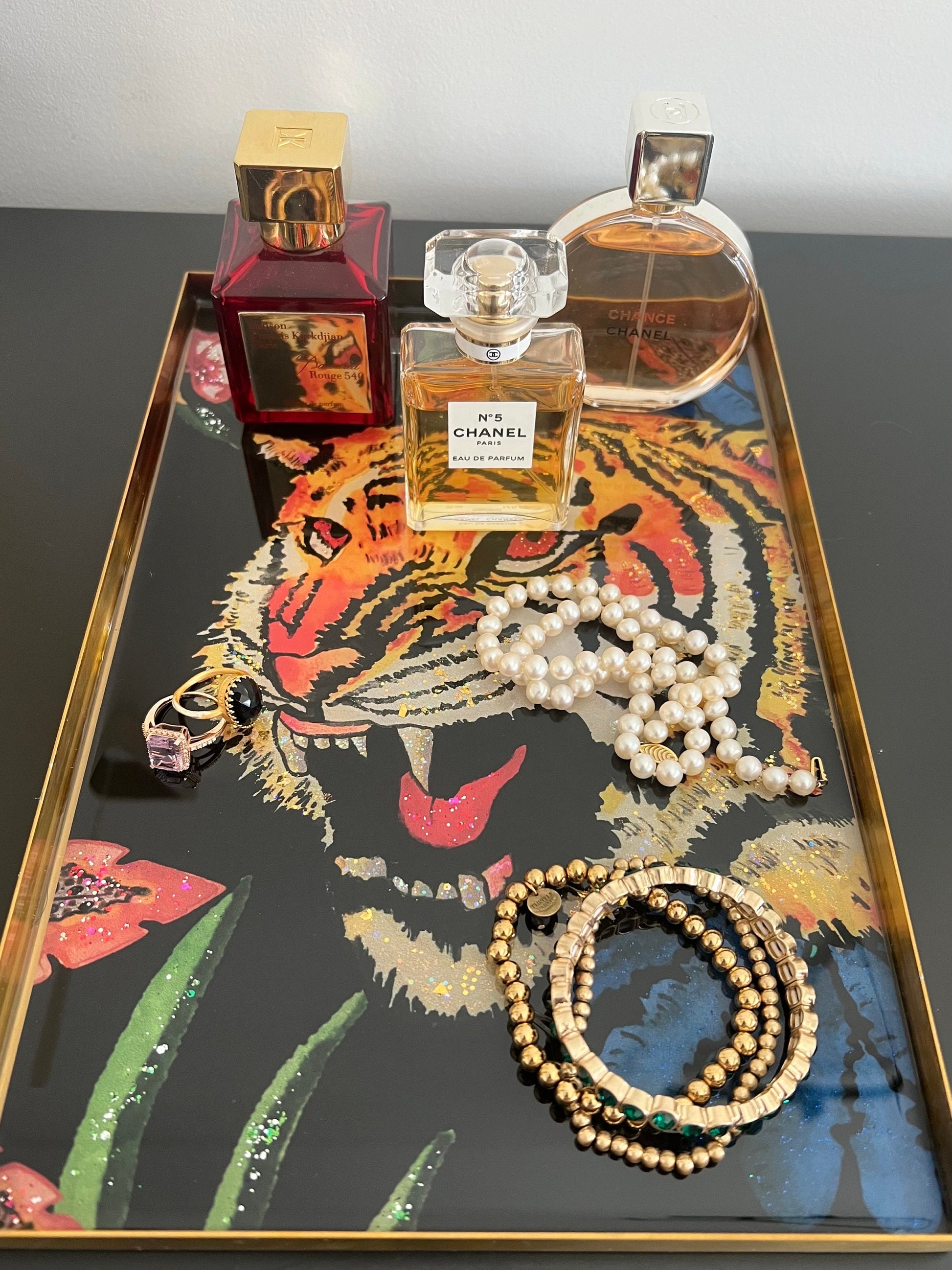 Gucci Tiger wallpaper catchall tray