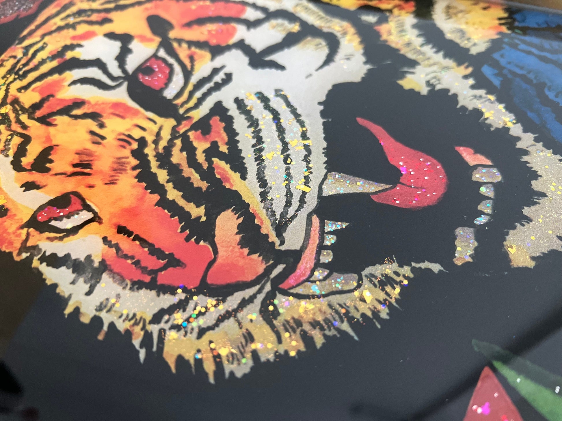 Gucci Tiger wallpaper catchall tray