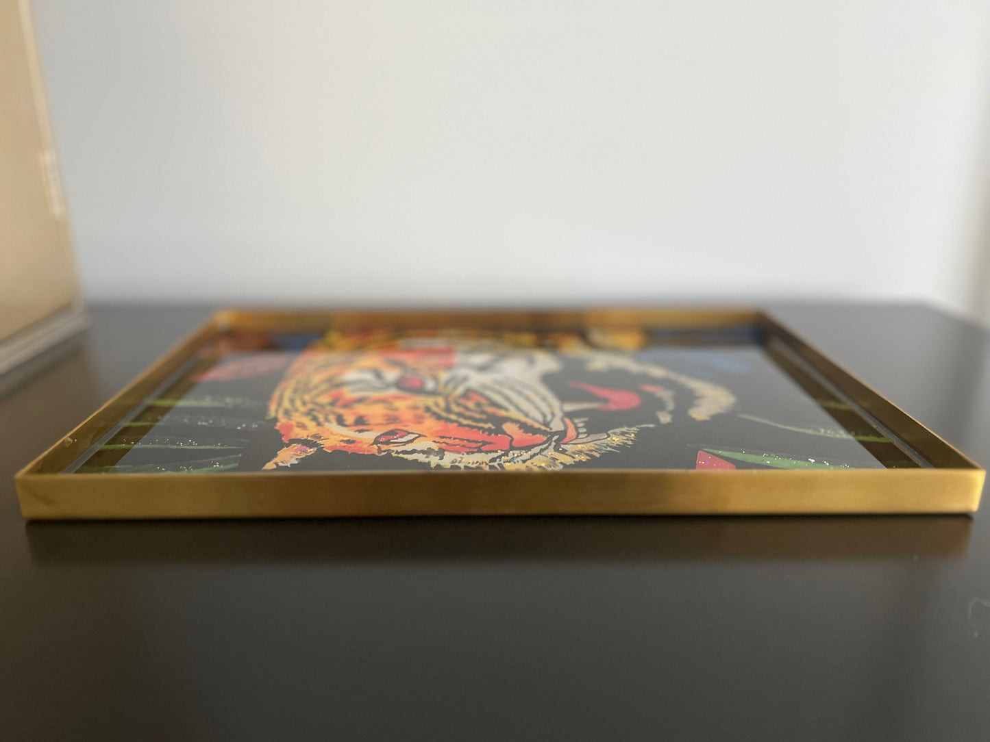 Gucci Tiger wallpaper catchall tray