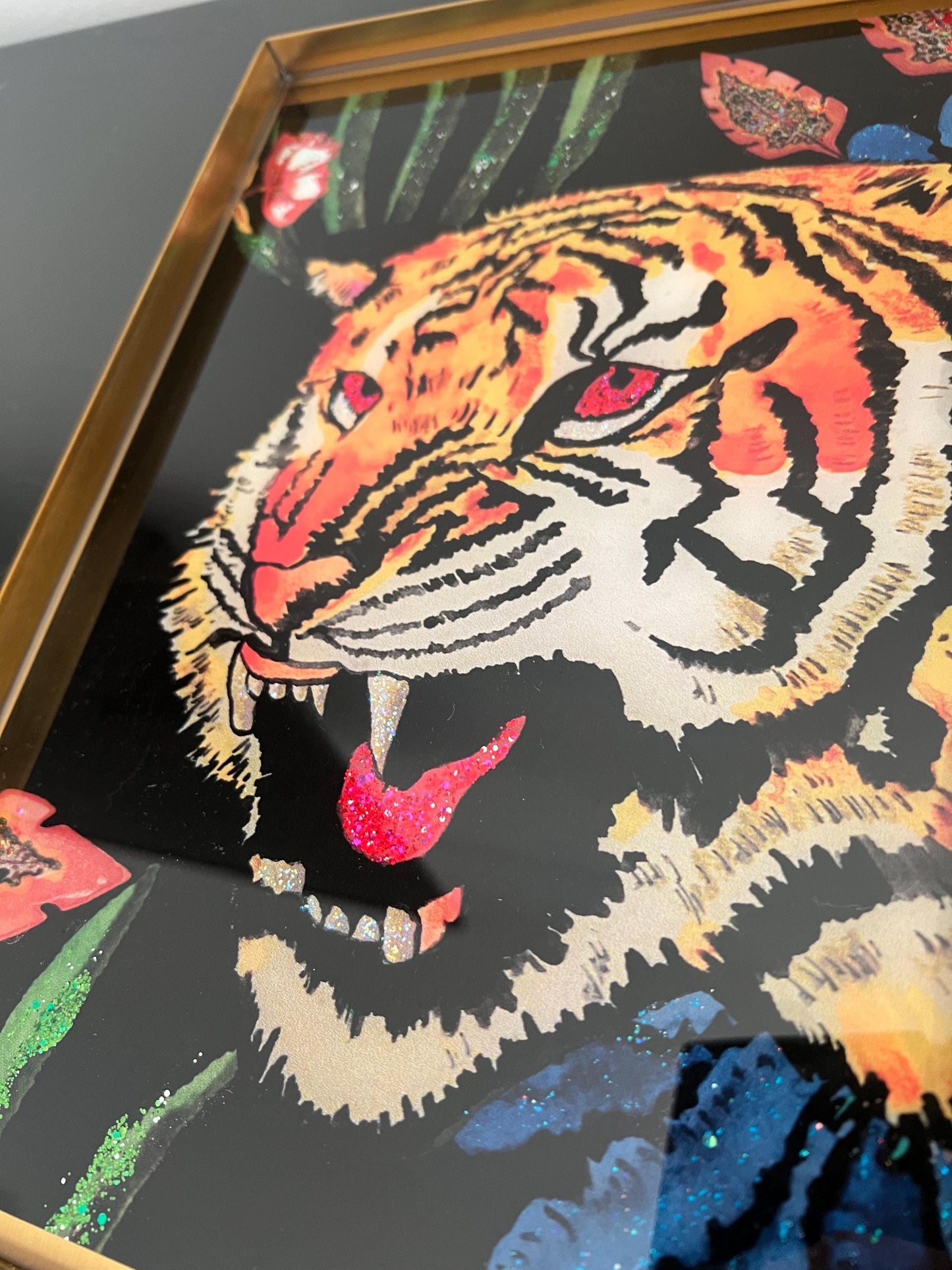 Gucci Tiger wallpaper catchall tray