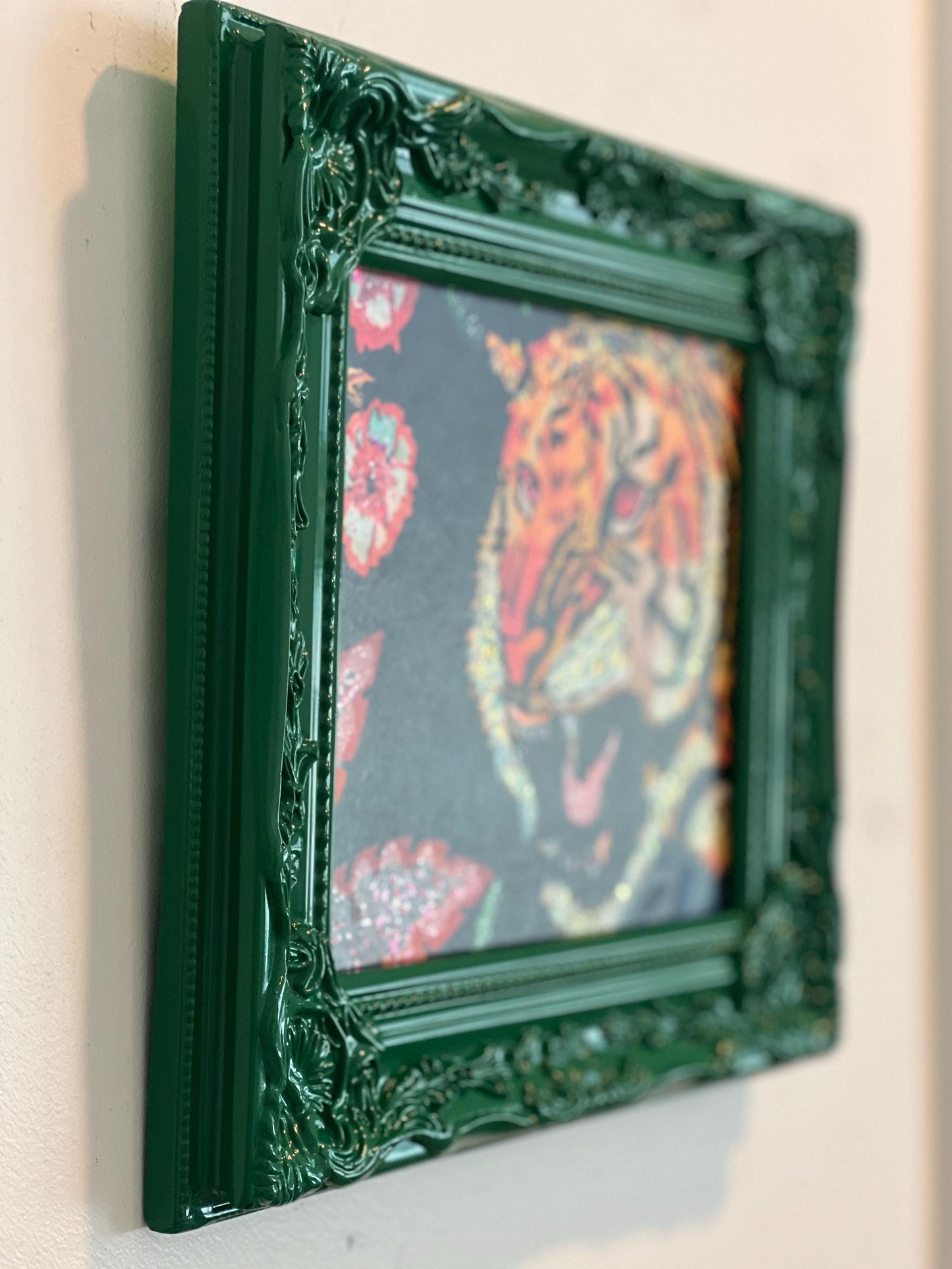 Gucci Tiger wallpaper framed art - ready to ship!